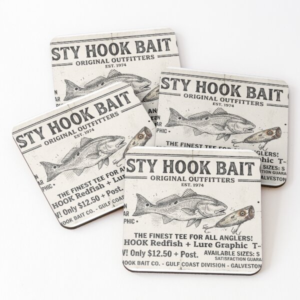 Item preview, Vintage Redfish Lure Tee Ad designed and sold by castillomiami.
