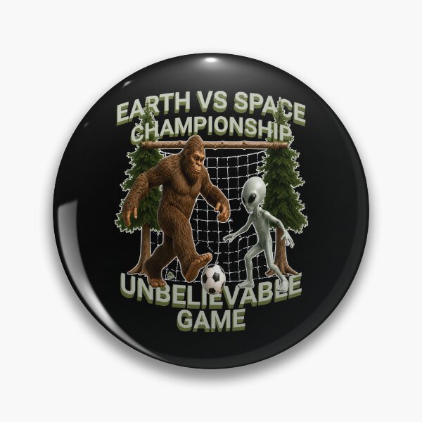 Item preview, Bigfoot vs Alien Soccer Match Sasquatch Sports Forest Adventure Funny designed and sold by ej-sulu.