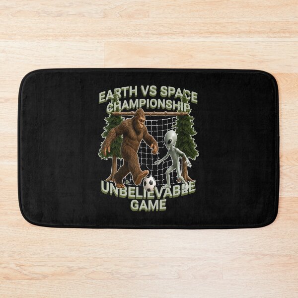 Item preview, Bigfoot vs Alien Soccer Match Sasquatch Sports Forest Adventure Funny designed and sold by ej-sulu.