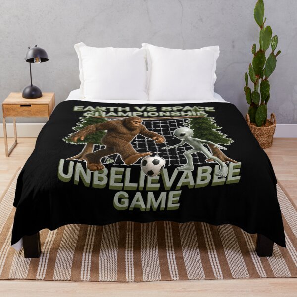 Item preview, Bigfoot vs Alien Soccer Match Sasquatch Sports Forest Adventure Funny designed and sold by ej-sulu.