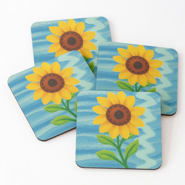 Item preview, Vibrant Sunflower – David Hockney Inspired Art designed and sold by AerynnXIdris.