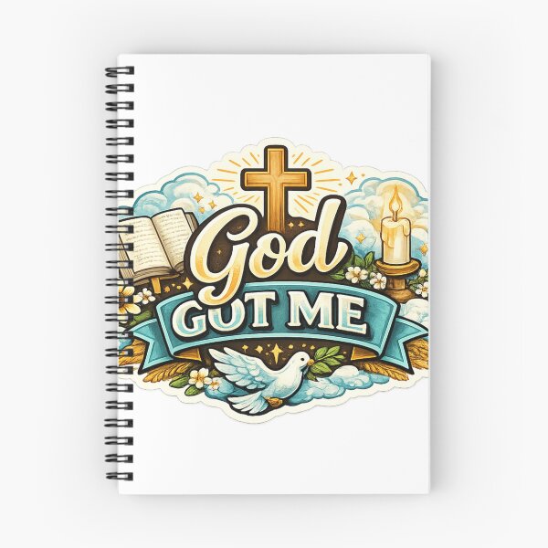 Item preview, God Got Me Sticker | Christian Faith Sticker | Bible Believer Gift | Inspirational Christian Decal designed and sold by overcomercrafts.