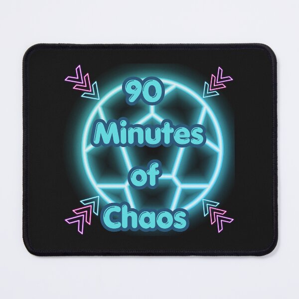 Item preview, 90 Minutes of Chaos Funny Football Design | Soccer Mom Dad Gift | Sports Humor Sticker designed and sold by MariMarArt.