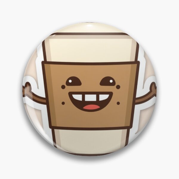 Item preview, Happy Coffee Cup Character designed and sold by redblink store.