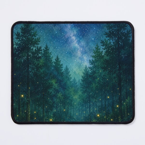 Item preview, Firefly Forest at Night designed and sold by Periwinkle Popsicle.