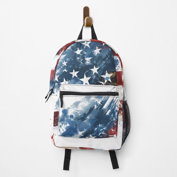 Item preview, Abstract USA Flag Splatter Distressed Grunge Paint Art designed and sold by NotasCreativa.
