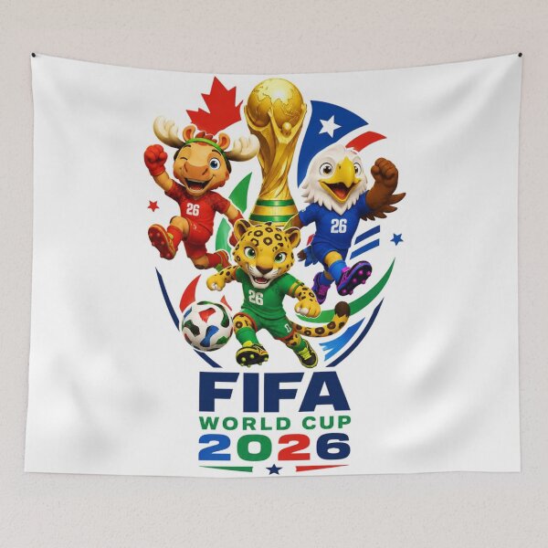 Item preview, World Cup 2026 United Soccer Art - USA Mexico Canada Football designed and sold by koringaFTS.