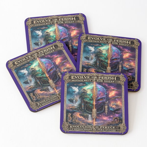 Item preview, Evolve or Perish | Cosmic Alien Philosophy Dark Fantasy Art designed and sold by Alchemy Forge.