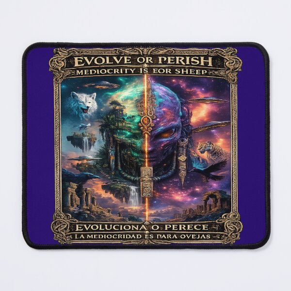 Item preview, Evolve or Perish | Cosmic Alien Philosophy Dark Fantasy Art designed and sold by Alchemy Forge.