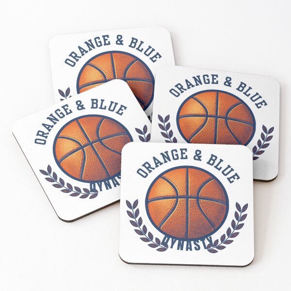Item preview, Orange and Blue Dynasty New York Basketball Badge designed and sold by RedRubyBubble.