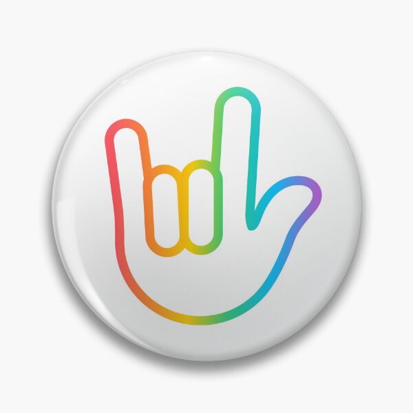 Item preview, I Love You ASL Rainbow designed and sold by Rainbow Stegosaurus.