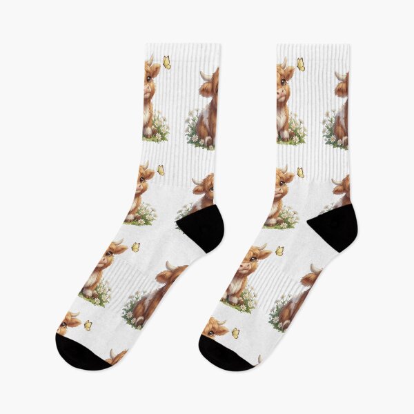 Item preview, Moo In Bloom Fluffy Highland Calf Daisy Field designed and sold by HumTumMe.
