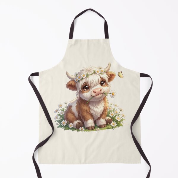Item preview, Moo In Bloom Baby Highland Cow Daisy Crown designed and sold by HumTumMe.