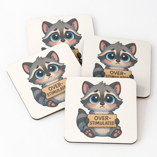 Item preview, Cute Overstimulated Raccoon  designed and sold by SweetLilith.