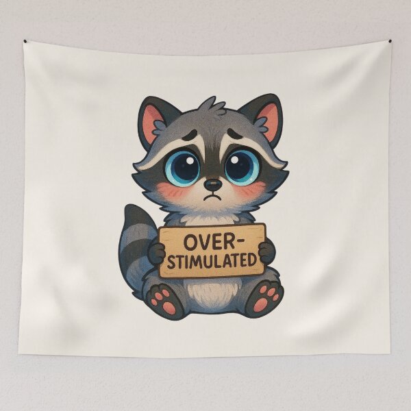 Item preview, Cute Overstimulated Raccoon  designed and sold by SweetLilith.