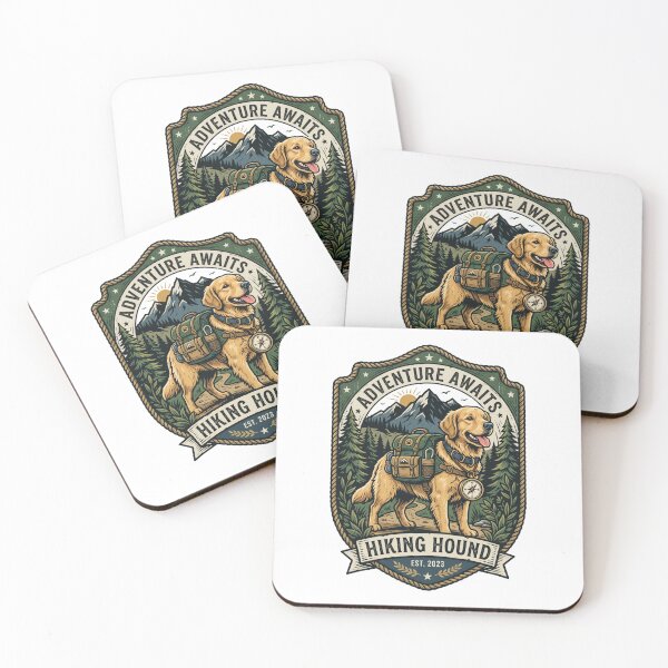 Item preview, Golden Retriever Hiking Club Adventure Trail Outdoor Explorer designed and sold by PictoVibe.