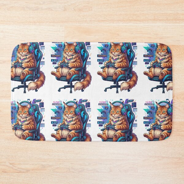 Item preview, Maine Coon Cat Gaming Squad Cute E-sports Streamer Headset designed and sold by PictoVibe.