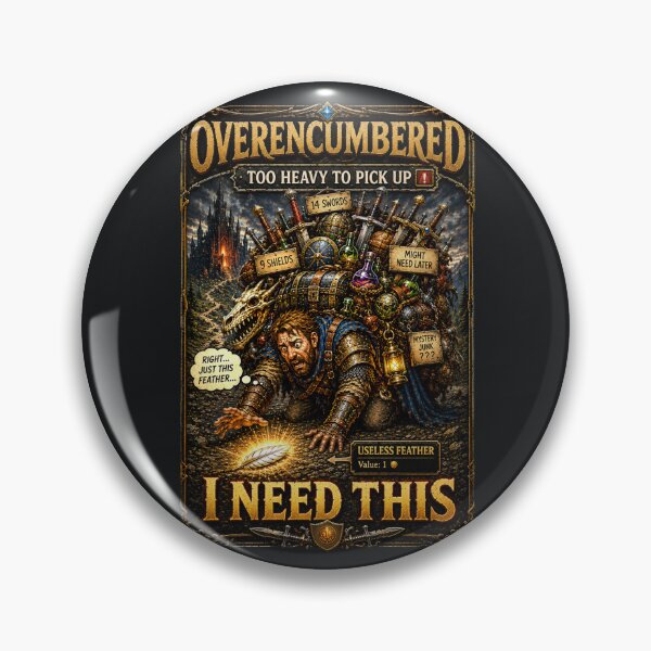 Item preview, Overencumbered: The Legendary Useless Feather designed and sold by Sanctum Icons.