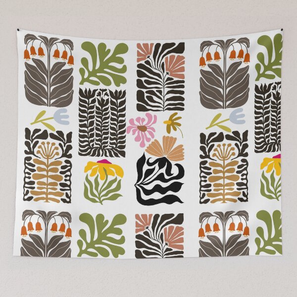 Item preview, Colorful Abstract Groovy Flower Pattern designed and sold by shazdesign24.