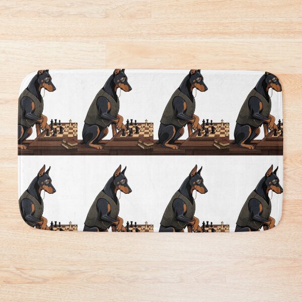 Item preview, Doberman Pinscher Chess Grandmaster Intelligent Board Game Nerd designed and sold by PictoVibe.