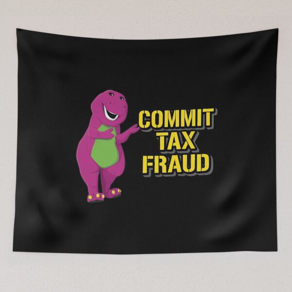 Item preview, B A R N E Y-Commit-Tax-Fraud Customize designed and sold by ileknitilec.
