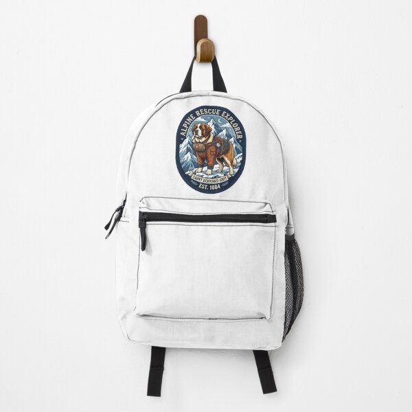 Item preview, Saint Bernard Alpine Mountain Rescue Explorer Retro Winter Patch designed and sold by PictoVibe.