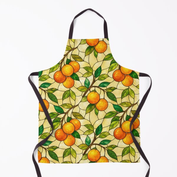 Item preview, Mediterranean Orange Grove Stained Glass Pattern designed and sold by Dresut.