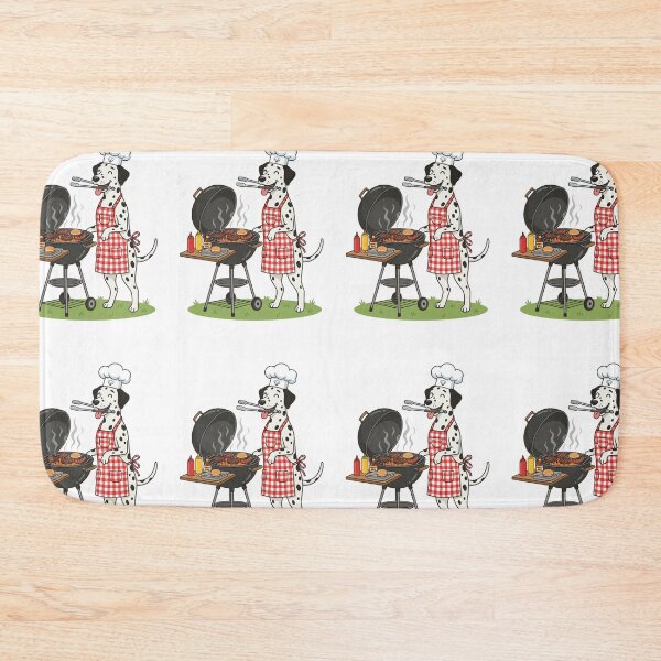 Item preview, Dalmatian BBQ Pitmaster Funny Backyard Grilling Chef Dad designed and sold by PictoVibe.