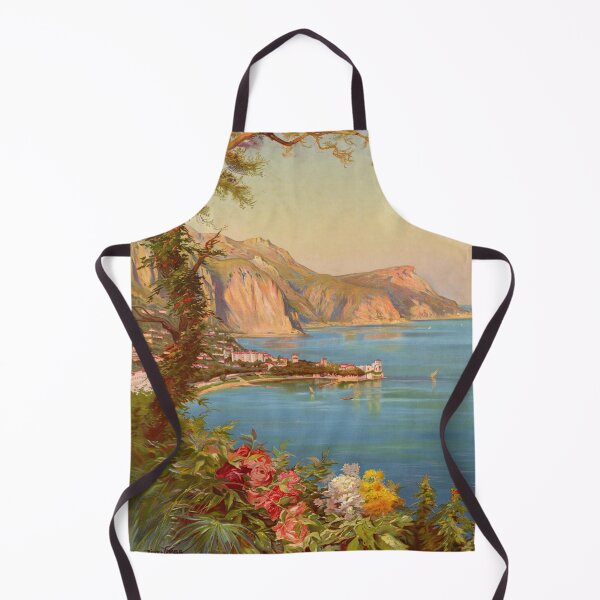 Item preview, Vintage Beaulieu-sur-Mer Travel Poster | French Riviera Art by Pierre Commarmond | Mediterranean Coastline Decorative Wall Art designed and sold by artofuniverse.