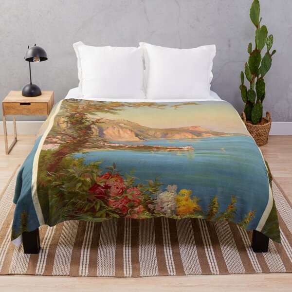 Item preview, Vintage Beaulieu-sur-Mer Travel Poster | French Riviera Art by Pierre Commarmond | Mediterranean Coastline Decorative Wall Art designed and sold by artofuniverse.
