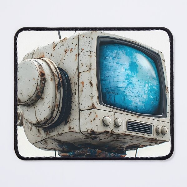 Item preview, Vintage Blue Television Head designed and sold by UrbanTempleArt.