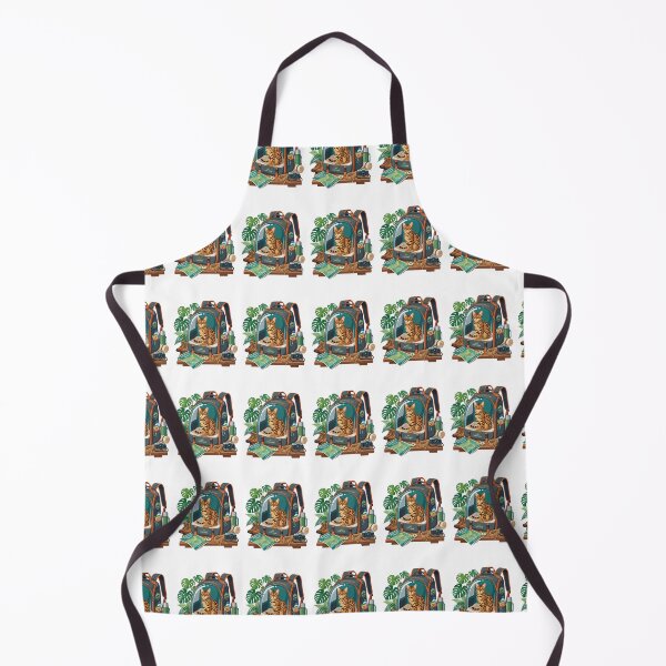 Item preview, Bengal Cat Backpacking Explorer Cute Travel Adventure Window designed and sold by PictoVibe.