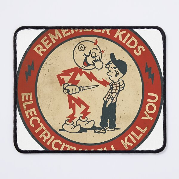 Item preview, Vintage Style Cautionary Lightning Emblem designed and sold by HumorInHues.