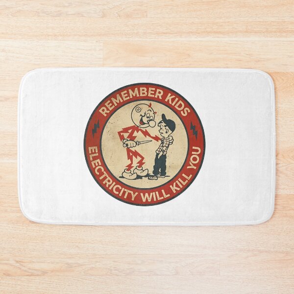 Item preview, Vintage Style Cautionary Lightning Emblem designed and sold by HumorInHues.