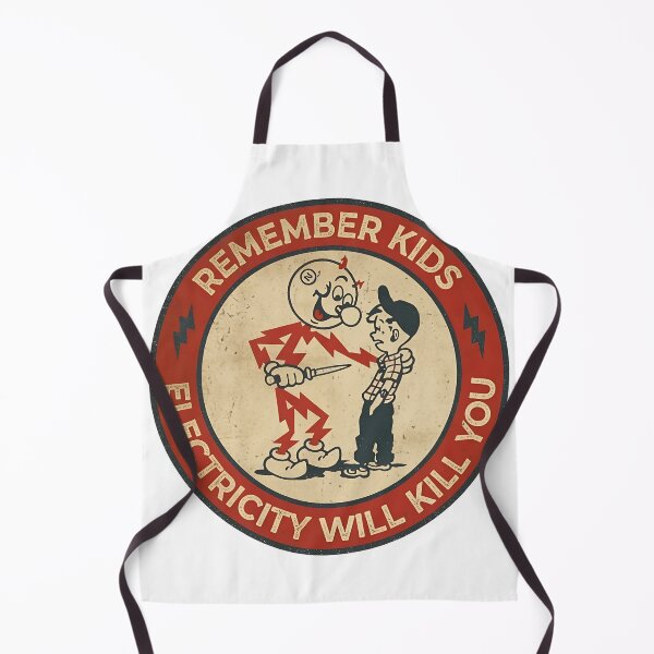 Item preview, Vintage Style Cautionary Lightning Emblem designed and sold by HumorInHues.