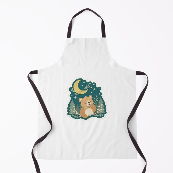 Item preview, Dreamy Bear Cub Under a Moonlit Sky designed and sold by belajarubic.