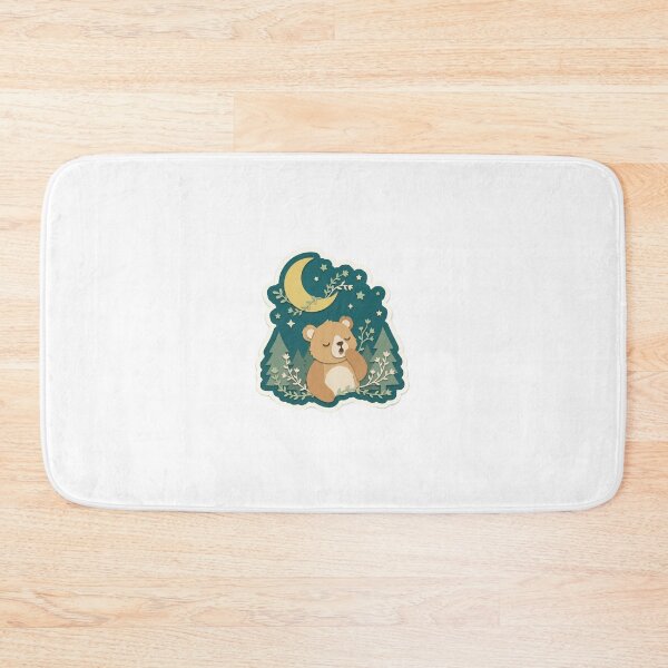Item preview, Dreamy Bear Cub Under a Moonlit Sky designed and sold by belajarubic.