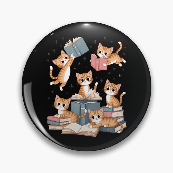 Item preview, Librarian Book Cat Nerd Cat Reading Bookworm designed and sold by sailorjessiArt.