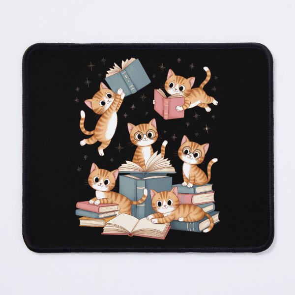 Item preview, Librarian Book Cat Nerd Cat Reading Bookworm designed and sold by sailorjessiArt.