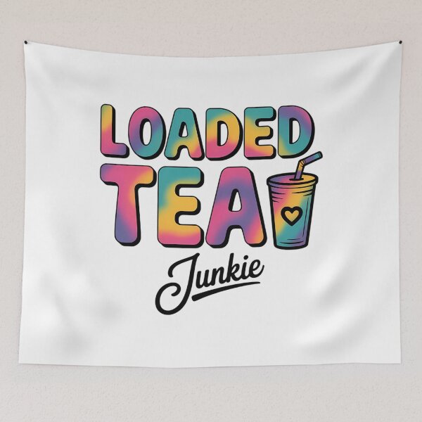 Item preview, Loaded Tea Summer Vibes Loaded Tea Lover Tie Dye Print designed and sold by sailorjessiArt.