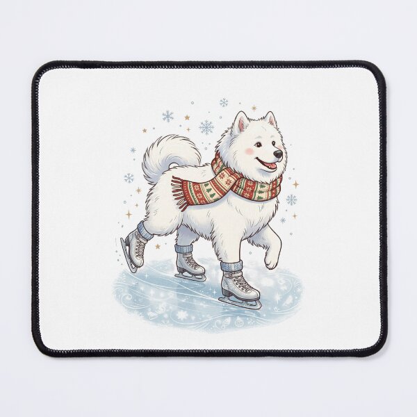 Item preview, Samoyed Winter Ice Skater Cute Fluffy Figure Skating designed and sold by PictoVibe.