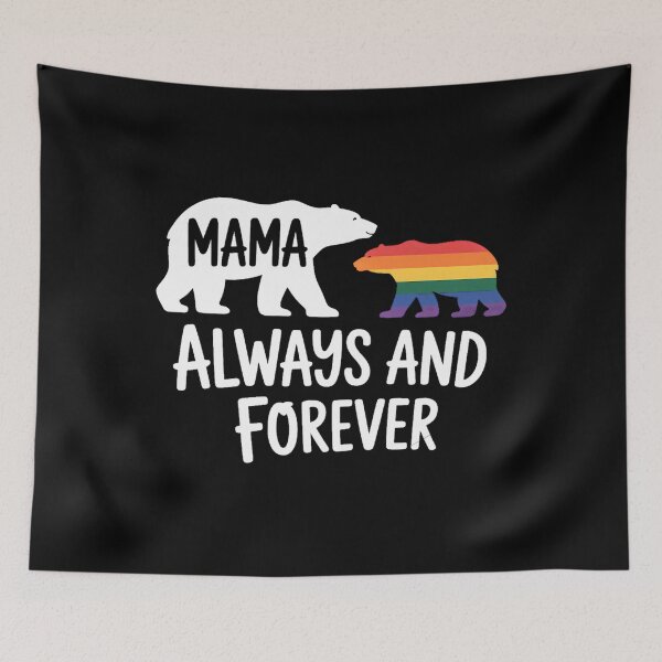 Item preview, Mama Bear Always Cute Gay Pride Ally LGBTQ Month designed and sold by sailorjessiArt.