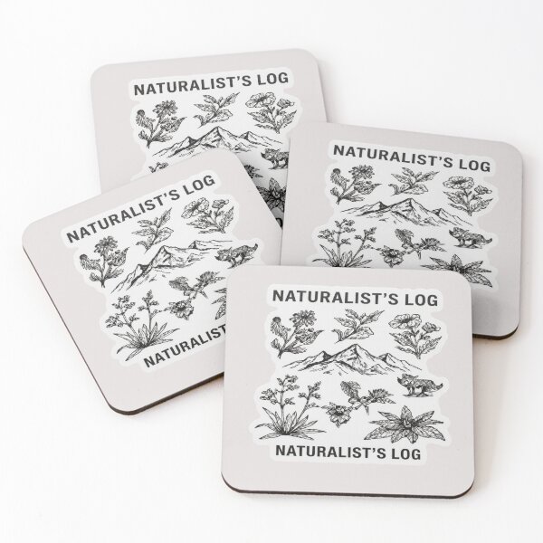 Item preview, Vintage Naturalist Log Wildflower Sticker designed and sold by Articulated Vibes.