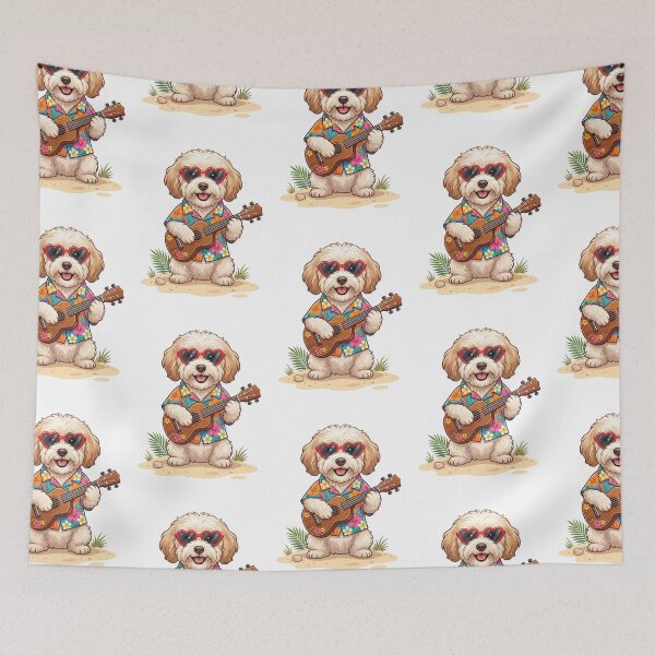 Item preview, Havanese Ukulele Beach Player Cute Tropical Hawaiian Vacation designed and sold by PictoVibe.