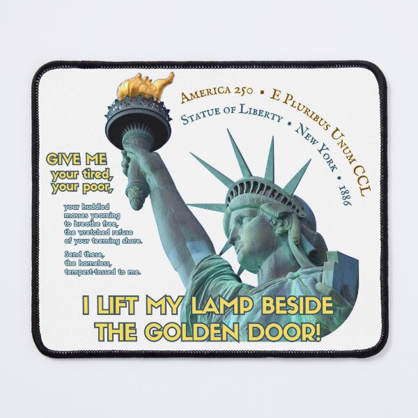 Item preview, Statue of Liberty with New Collosus poem designed and sold by gnuber.