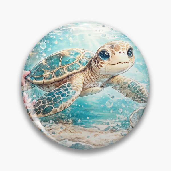 Item preview, Ocean Pearl Sea Turtle designed and sold by I Sell Stuff.