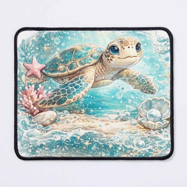 Item preview, Ocean Pearl Sea Turtle designed and sold by I Sell Stuff.