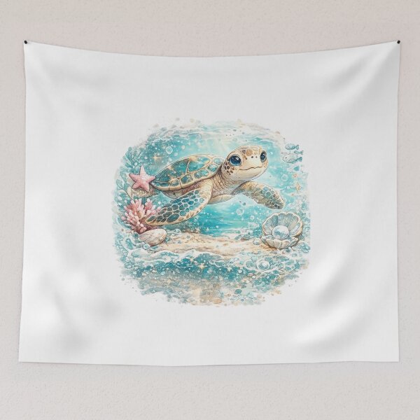 Item preview, Ocean Pearl Sea Turtle designed and sold by I Sell Stuff.