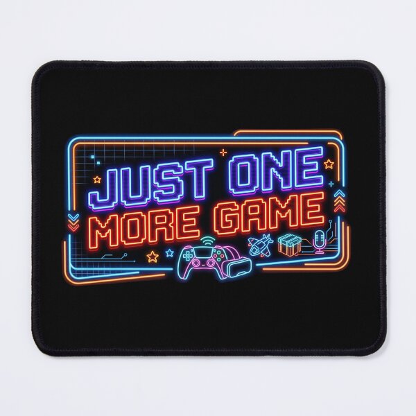 Item preview, Ultimate Gamer’s "Just One More Game" Neon Sign designed and sold by Zack's Digital Threads.