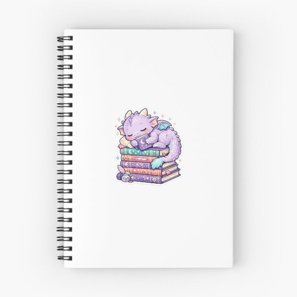 Item preview, Emotional Support Dragon Sticker Kawaii Fantasy Book Lover Aesthetic for BookTok Readers & Collectors designed and sold by CutePrintCorner.